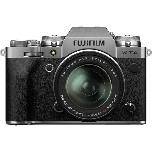 FUJIFILM X-T4 Mirrorless Digital Camera with 18-55mm Lens (Silver) Retail Kit