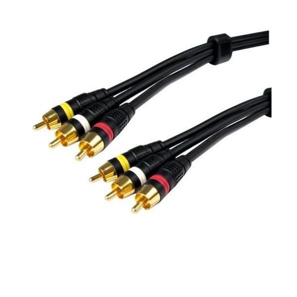 Cables Unlimited AUD-1705-06 6-Feet Pro A/V Series Composite A/V Cables