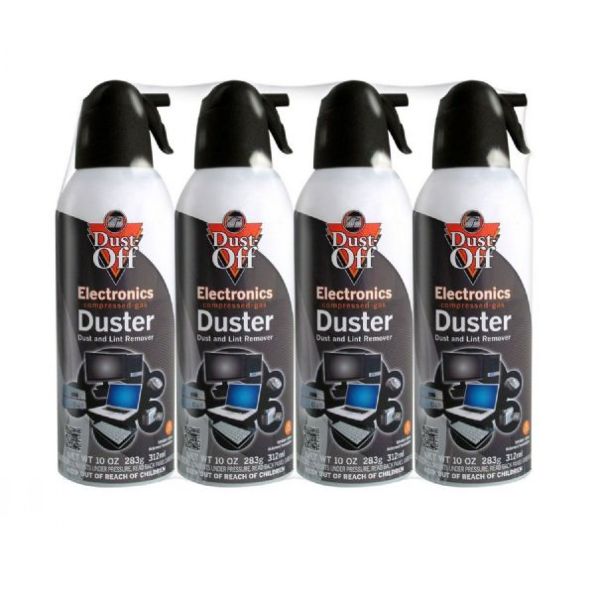 Dust-Off DPSXL4 Compressed Gas Duster - 4 Pack