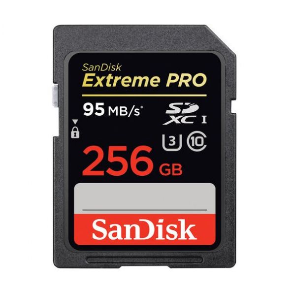 SanDisk 256GB Extreme Pro UHS-I SDXC U3 Memory Card (Class 10)