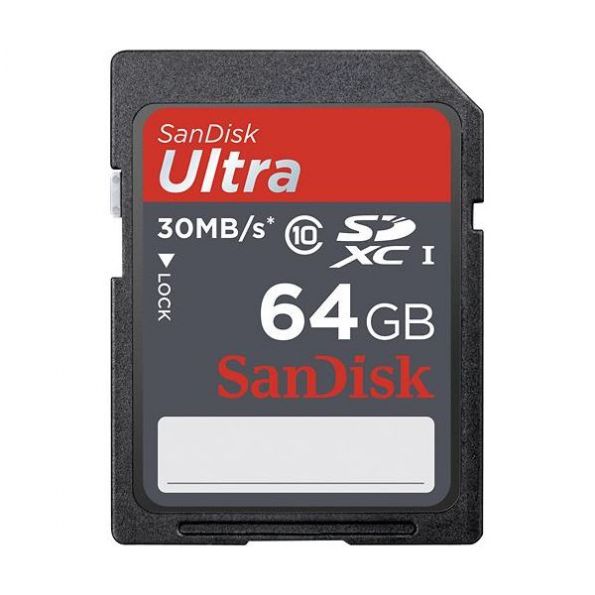 SanDisk - Ultra 64GB SDXC UHS-I Class 10 Memory Card