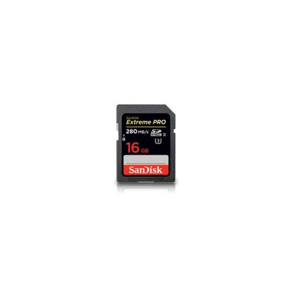 SanDisk 16 GB Extreme PRO SDHC/SDXC UHS-II Memory Card