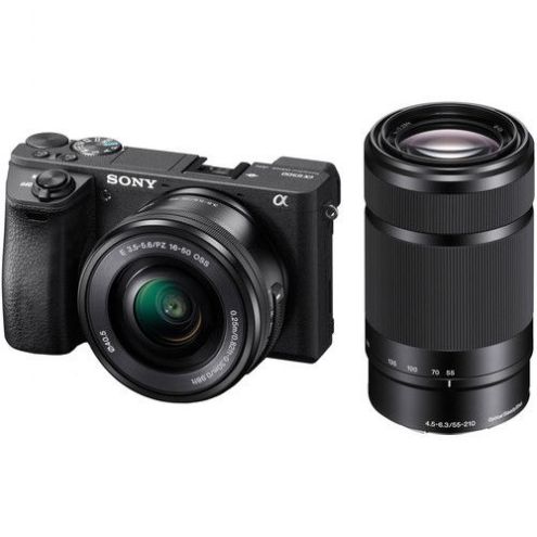 Sony Alpha a6500 Mirrorless Camera with 16-50mm and 55-210mm Lenses