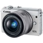 Canon EOS M100 Mirrorless Digital Camera with 15-45mm Lens (White)