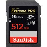 SanDisk 512GB Extreme Pro UHS-I SDXC U3 Memory Card (Class 10)