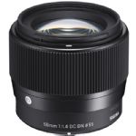 Sigma 56mm f/1.4 DC DN Contemporary Lens for Sony E